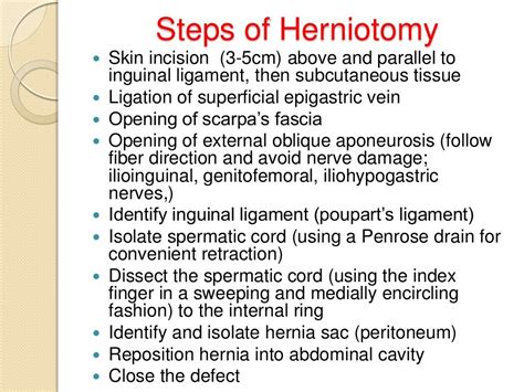 Hernia and herniorrhaphy