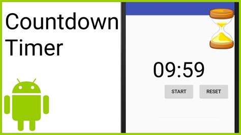 Countdown Timer with Start, Pause and Reset - Android Studio Tutorial ...