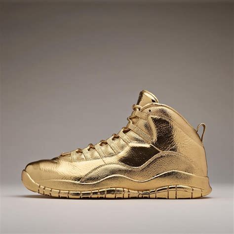 Drake's solid 24K gold Nike Air Jordans