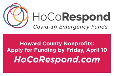 HoCoRespond COVID-19 Emergency Funds Available to Howard County ...