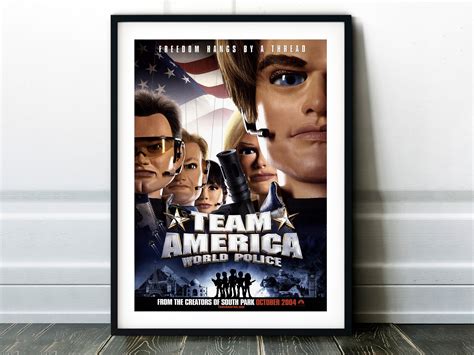 Team America Movie Poster Classic 00's Vintage Wall Film | Etsy