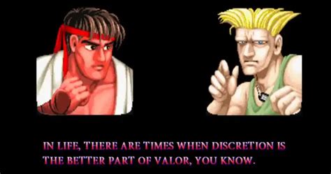 Guile performs a canonical rage quit but Ryu was none too happy about it in this silly Street ...