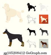 900+ Cartoon Dog Breeds Flat Icon Collection Cartoon | Royalty Free - GoGraph