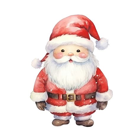 Watercolor Santa Claus Christmas, Christmas Illustration, Watercolor ...