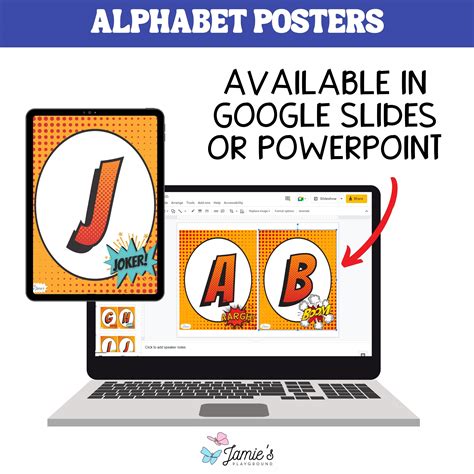 Alphabet Posters- Superhero Theme 1 - Print & Digital Classroom ...