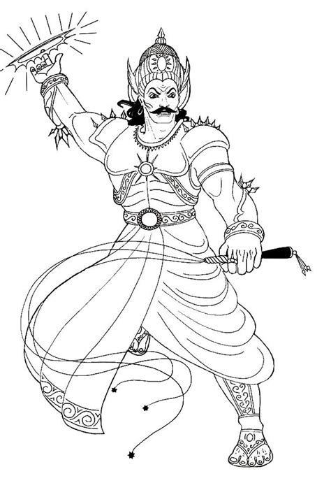 Mahabharata characters (drawings for colouring book) :: Behance