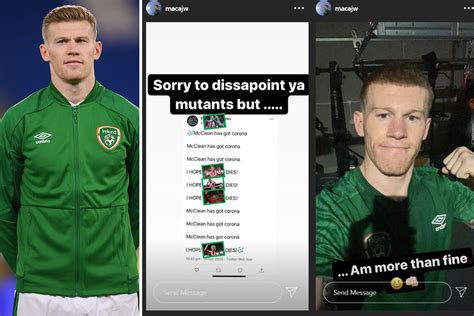 James McClean hits back at 'mutants' who posted 'hope he f***ing dies' after Ireland star caught ...