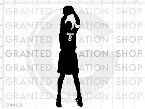 Kobe Bryant SVG DXF PNG Instant Download Cricut Silhouette Iron on Heat Press - Etsy