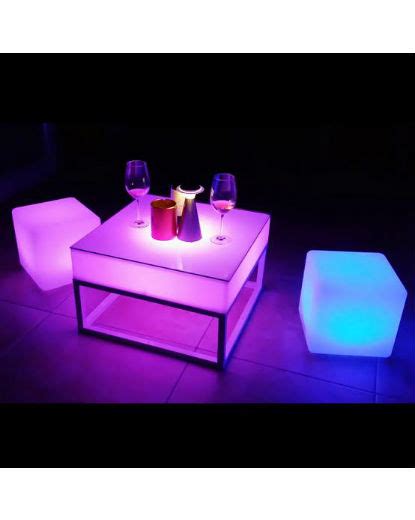 LED Square Coffee Table | LED Collection | Budget Event Hire