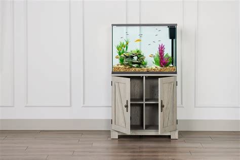 The Top Fin Mystic Oak Finish Aquarium Stand was designed with your ...