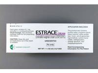 Estrace (estradiol vaginal cream 0.01%) Cream, 42.5 g, Allergan (RX) Ingredients and Reviews