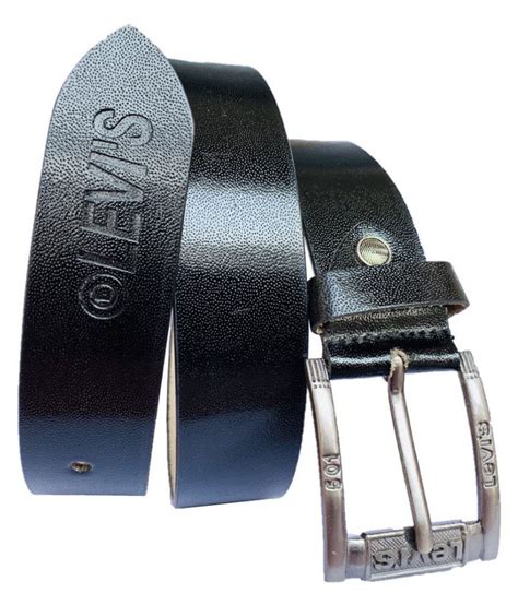 Levi's Black Leather Casual Belt: Buy Online at Low Price in India ...