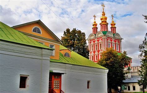 Architecture Of Novodevichy Convent In Moscow. Stock Image - Image of ...