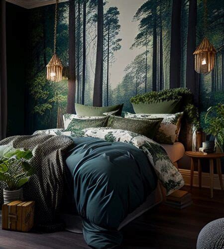 23 Forest-Themed Bedroom Ideas For Creating A Relaxing Oasis - hausvibe