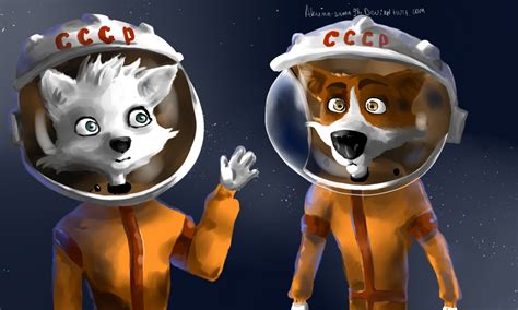 Belka and Strelka-star dogs by Akuma-sama98 on DeviantArt