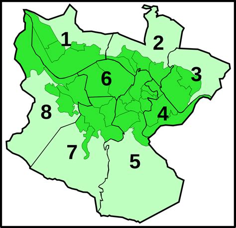 Bilbao Districts with its official numeration 2007 - Full size | Gifex
