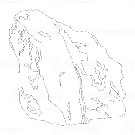 Rock Nature 2D Outline Illustrations 28538982 PNG