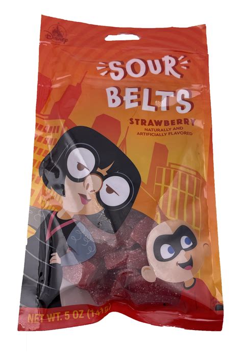 Disney Gummy Candy - Sour Belts - Incredibles Edna Mode