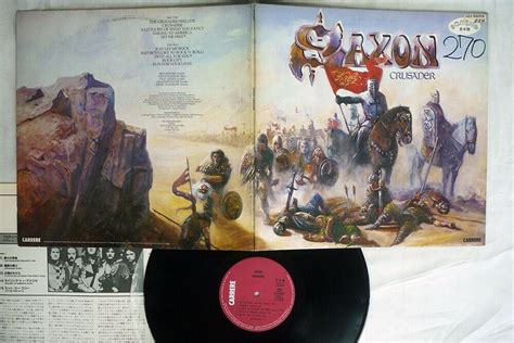 Saxon Crusader Gatefold Japan Promo Vinyl Lp | Envío gratis