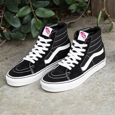 Vans Sk8 Hi Skate Shoe - Black | Vans shoes fashion, Vans shoes high tops, Cute vans