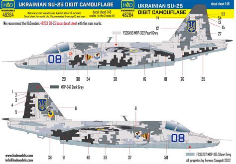 SU-25 Ukrainian Digit Camouflage HAD Models 48264