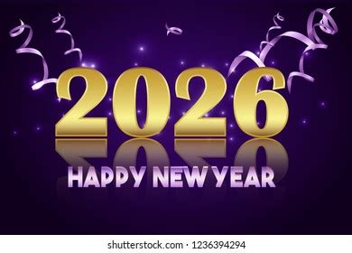 Happy New Year 2026 Design Stock Vector (Royalty Free) 1236394294 ...