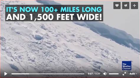 This giant ice crack in Antarctica is growing larger and has scientists ...