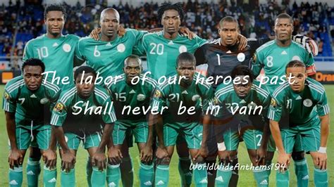 NIGERIA NATIONAL ANTHEM WITH LYRICS (Subtitles) - YouTube