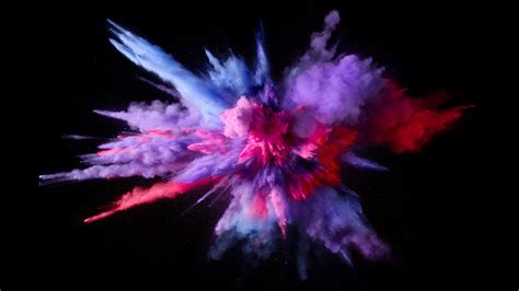 Explosion colored dust and smoke Wallpaper 5k HD ID:3008