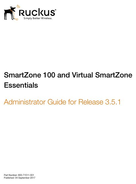 RUCKUS WIRELESS SMARTZONE 100 ADMINISTRATOR'S MANUAL Pdf Download ...