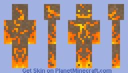 Fire Golem Minecraft Skin