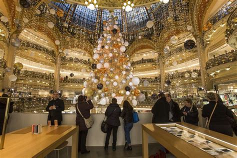 Christmas Decorations at Le Printemps Store, Paris, France Editorial Photography - Image of ...