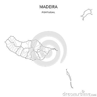 Administrative Map Of The Autonomous Region Of Madeira As Of 2022 ...