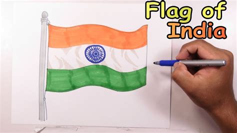 How To Draw Indian Flag