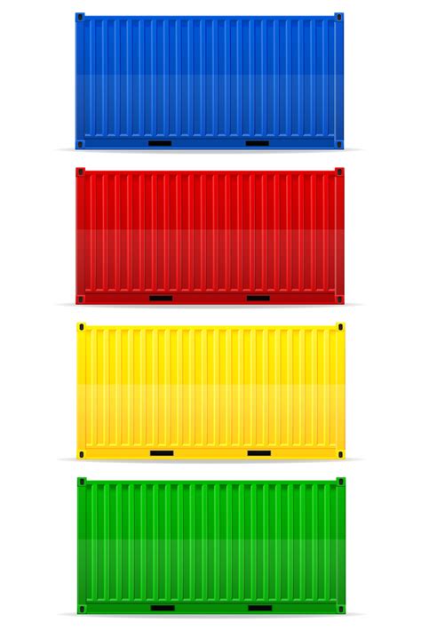 cargo container vector illustration 542105 Vector Art at Vecteezy