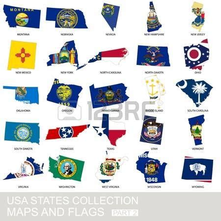 state symbol Tennessee: USA state collection, maps and flags, part 2 Illustration Utas, Eu Flag ...