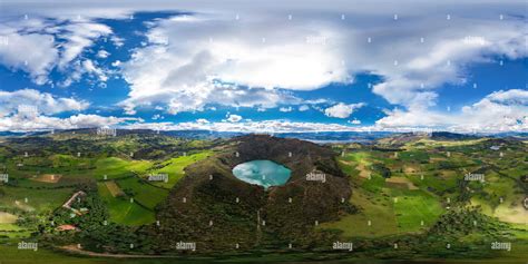 360° view of Laguna de Guatavita, Leyenda del Dorado, Colombia - Alamy