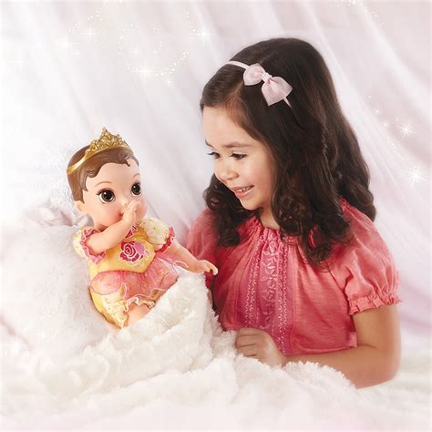 Disney Princess Deluxe Belle Baby Doll Includes Tiara And Bottle For ...