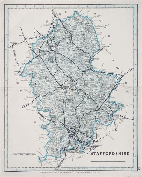 Antique Maps and Prints of Staffordshire