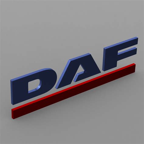 daf logo 3D Models in Parts of auto 3DExport