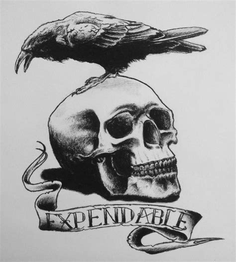 Expendables Tattoo Wallpaper Expendable tattoo drawing by [[The ...