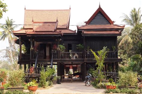 Cambodian/ khmer wooden architecture | การก่อสร้างแบบธรรมชาติ, บ้านใน ...