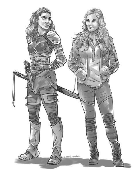 ArtStation - Clexa / The100 FanArt