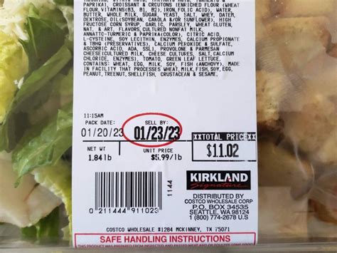 One Big Problem With Costco's Chicken Croissant Sandwich And Salad Combo