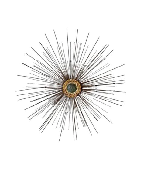 MCM 3D ROUND Starburst Wall Hanging~Large 33" Dia.~Metal~Home Decor $49.99 - PicClick