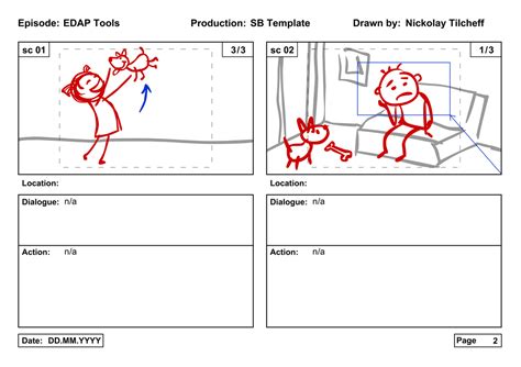 Animation Storyboard Template