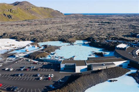 Blue Lagoon in Iceland. Scenery Aerial View of Natural Outdoor Spa Stock Photo - Image of ...