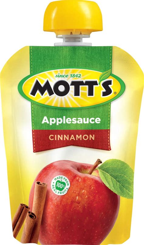 (3 Pack) Mott's Applesauce Pouches, Cinnamon, 3.2 Oz, 4 Ct - Walmart.com - Walmart.com