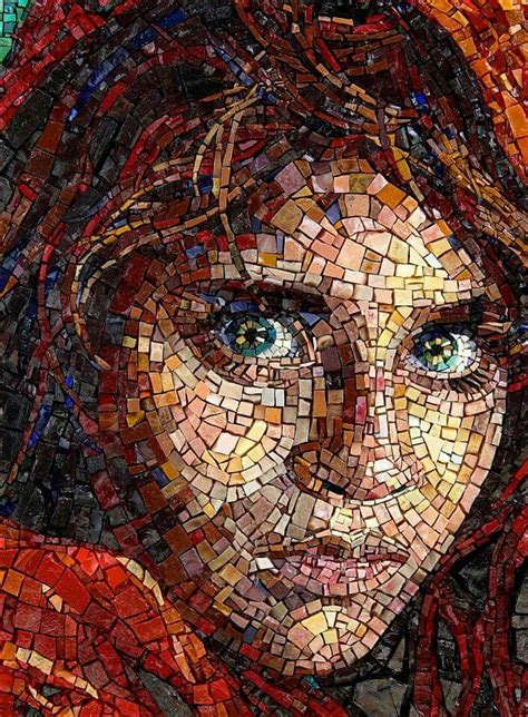 Rosemary Castro. a mosaic of one of the world's most famous photographs, Afghan Girl by Steve ...