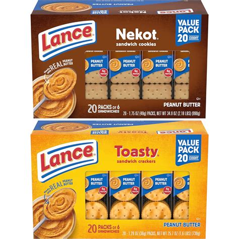 Amazon.com: Lance Fresh Toasty Crackers with rich peanut butter ...